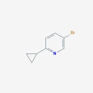 5-Bromo-2-cyclopropylpyridine chemical structure (CAS 579475-29-9)