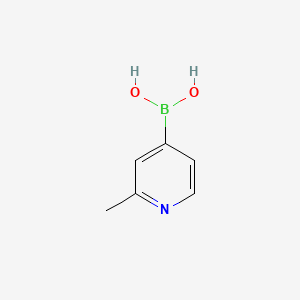 (2-Methylpyridin-4-yl)boronic acid chemical structure (CAS 579476-63-4)