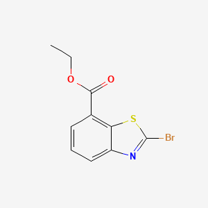 Ethyl 2-bromobenzo[d]thiazole-7-carboxylate chemical structure (CAS 579525-09-0)