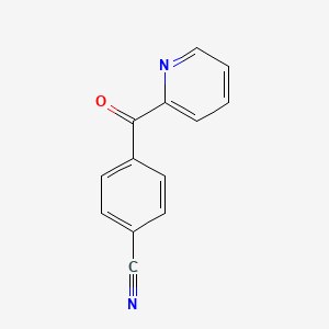 2-(4-Cyanobenzoyl)pyridine chemical structure (CAS 57954-94-6)
