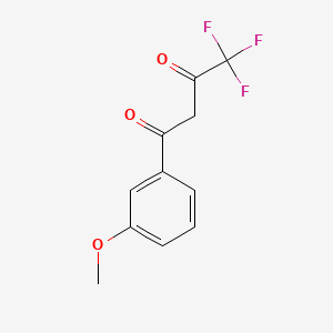 4,4,4-Trifluoro-1-(3-methoxyphenyl)butane-1,3-dione chemical structure (CAS 57965-21-6)