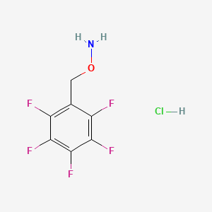 O-(2,3,4,5,6-Pentafluorobenzyl)hydroxylamine hydrochloride for GC derivatization chemical structure (CAS 57981-02-9)