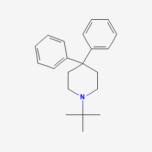 1-(tert-Butyl)-4,4-diphenylpiperidine chemical structure (CAS 57982-78-2)