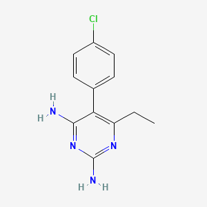 5-(4-Chlorophenyl)-6-ethylpyrimidine-2,4-diamine chemical structure (CAS 58-14-0)