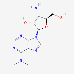 (2R,3R,4S,5S)-4-Amino-2-(6-(dimethylamino)-9H-purin-9-yl)-5-(hydroxymethyl)tetrahydrofuran-3-ol chemical structure (CAS 58-60-6)