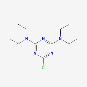 6-Chloro-N2,N2,N4,N4-tetraethyl-1,3,5-triazine-2,4-diamine chemical structure (CAS 580-48-3)