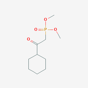 Dimethyl (2-cyclohexyl-2-oxoethyl)phosphonate chemical structure (CAS 58009-66-8)