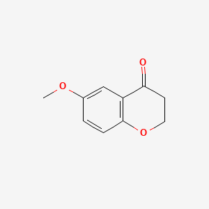 6-Methoxychroman-4-one chemical structure (CAS 5802-17-5)