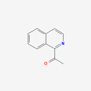 1-(Isoquinolin-1-yl)ethanone chemical structure (CAS 58022-21-2)
