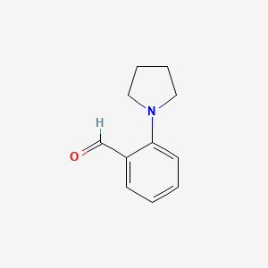 2-(1-Pyrrolidinyl)benzaldehyde chemical structure (CAS 58028-74-3)