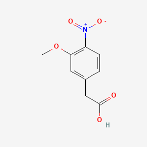 2-(3-Methoxy-4-nitrophenyl)acetic acid chemical structure (CAS 5803-22-5)