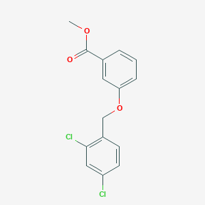 Methyl 3-((2,4-dichlorobenzyl)oxy)benzoate chemical structure (CAS 58041-99-9)