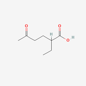 2-Ethyl-5-oxohexanoic acid chemical structure (CAS 58045-80-0)