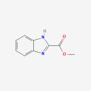 Methyl 1H-benzo[d]imidazole-2-carboxylate chemical structure (CAS 5805-53-8)