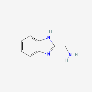 (1H-Benzo[d]imidazol-2-yl)methanamine chemical structure (CAS 5805-57-2)