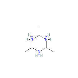 2,4,6-trimethyl-1,3,5-triazinane trihydrate chemical structure (CAS 58052-80-5)