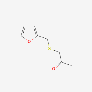 1-((Furan-2-ylmethyl)thio)propan-2-one chemical structure (CAS 58066-86-7)