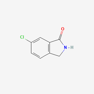 6-Chloroisoindolin-1-one chemical structure (CAS 58083-59-3)