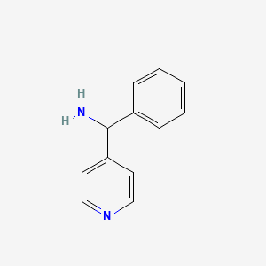 Phenyl(pyridin-4-yl)methanamine chemical structure (CAS 58088-57-6)