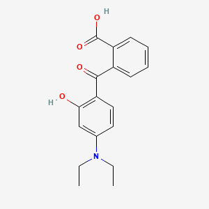 2-(4-(Diethylamino)-2-hydroxybenzoyl)benzoic acid chemical structure (CAS 5809-23-4)