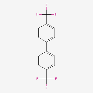 4,4'-Bis(trifluoromethyl)-1,1'-biphenyl chemical structure (CAS 581-80-6)