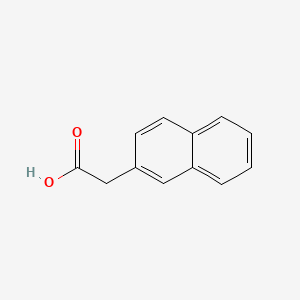 2-(Naphthalen-2-yl)acetic acid chemical structure (CAS 581-96-4)