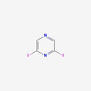 2,6-Diiodopyrazine chemical structure (CAS 58138-79-7)