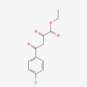 Ethyl 4-(4-chlorophenyl)-2,4-dioxobutanoate chemical structure (CAS 5814-38-0)