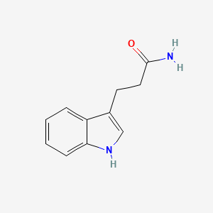3-(1H-Indol-3-yl)propanamide chemical structure (CAS 5814-93-7)