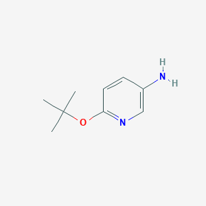6-(tert-Butoxy)pyridin-3-amine chemical structure (CAS 58155-80-9)