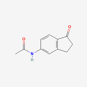 N-(1-Oxo-2,3-dihydro-1H-inden-5-yl)acetamide chemical structure (CAS 58161-35-6)
