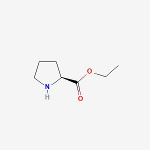 (S)-Ethyl pyrrolidine-2-carboxylate chemical structure (CAS 5817-26-5)