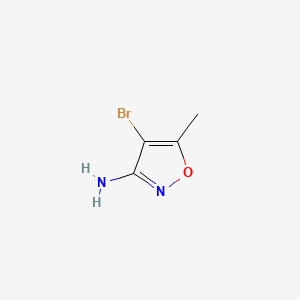 4-Bromo-5-methylisoxazol-3-amine chemical structure (CAS 5819-40-9)