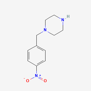 1-(4-Nitrobenzyl)piperazine chemical structure (CAS 58198-49-5)