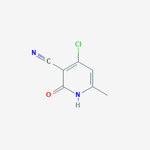 4-Chloro-6-methyl-2-oxo-1,2-dihydropyridine-3-carbonitrile chemical structure (CAS 582300-58-1)