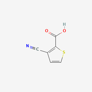 3-Cyanothiophene-2-carboxylic acid chemical structure (CAS 58231-00-8)