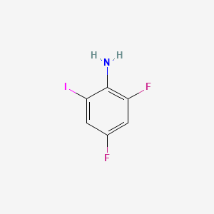 2,4-Difluoro-6-iodoaniline chemical structure (CAS 582319-15-1)