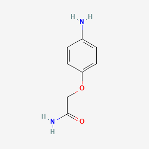2-(4-Aminophenoxy)acetamide chemical structure (CAS 58232-55-6)
