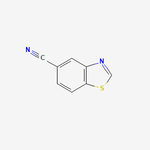 Benzo[d]thiazole-5-carbonitrile chemical structure (CAS 58249-57-3)