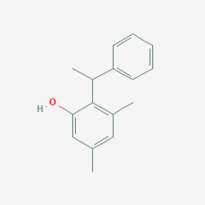 3,5-Dimethyl-2-(1-phenylethyl)phenol chemical structure (CAS 5828-69-3)