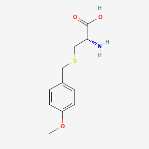 (S)-2-Amino-3-((4-methoxybenzyl)thio)propanoic acid chemical structure (CAS 58290-34-9)