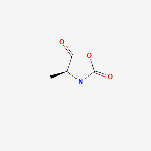 (S)-3,4-Dimethyloxazolidine-2,5-dione chemical structure (CAS 58311-53-8)