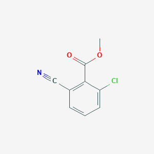 Methyl 2-chloro-6-cyanobenzoate chemical structure (CAS 58331-95-6)