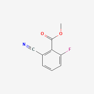 Methyl 2-cyano-6-fluorobenzoate chemical structure (CAS 58332-01-7)