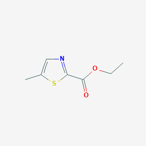 Ethyl 5-methylthiazole-2-carboxylate chemical structure (CAS 58334-08-0)