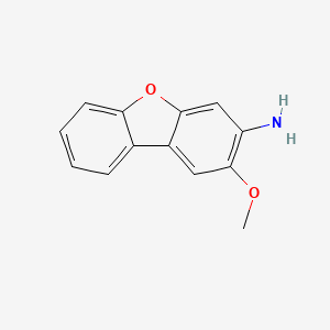 2-Methoxydibenzo[b,d]furan-3-amine chemical structure (CAS 5834-17-3)