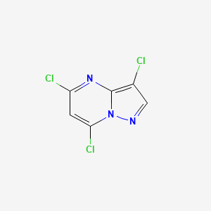 3,5,7-Trichloropyrazolo[1,5-a]pyrimidine chemical structure (CAS 58347-52-7)