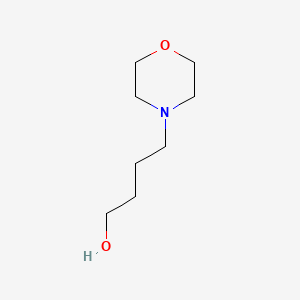4-Morpholinobutan-1-ol chemical structure (CAS 5835-79-0)