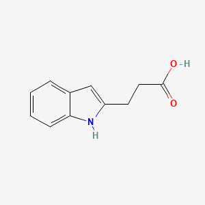 3-(1H-Indol-2-yl)propanoic acid chemical structure (CAS 5836-08-8)