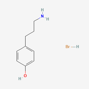 4-(3-Aminopropyl)phenol hydrobromide chemical structure (CAS 583825-30-3)